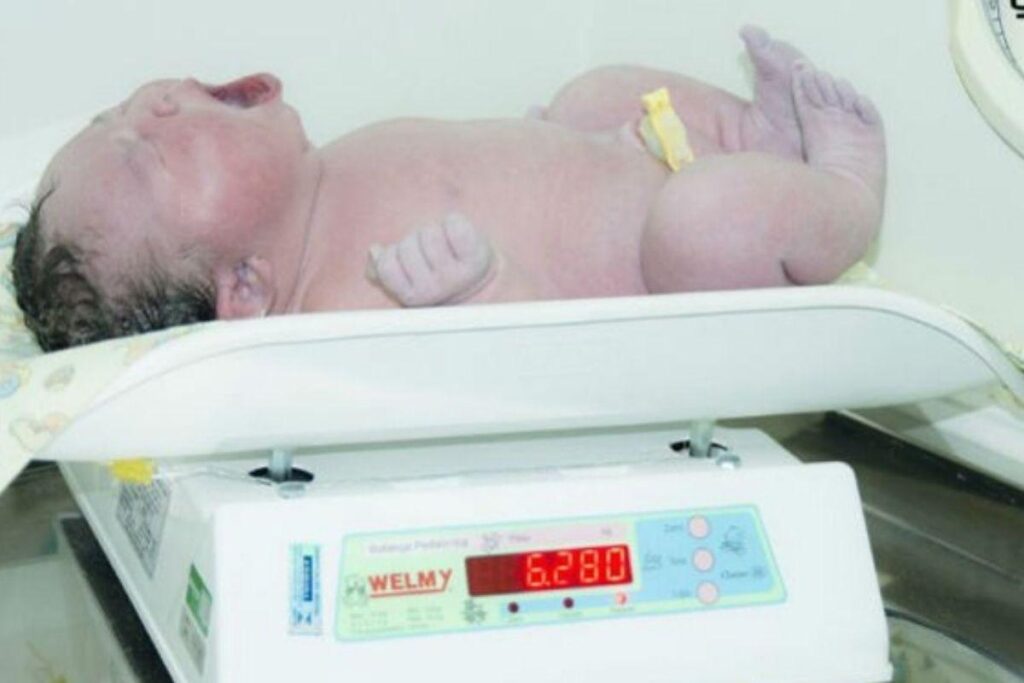 Nasce bebê com mais de 6kg no interior de São Paulo