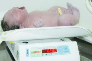 Nasce bebê com mais de 6kg no interior de São Paulo