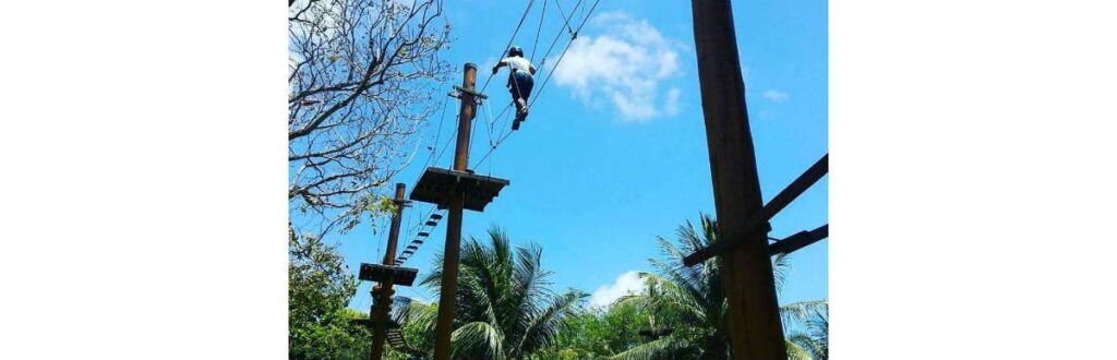 Gica e sua filha Luna se divertem muito em Fortaleza
