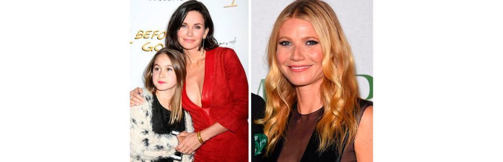 As atrizes Courtney Cox e Gwyneth Paltrow conseguiram superar a depressão pós – parto