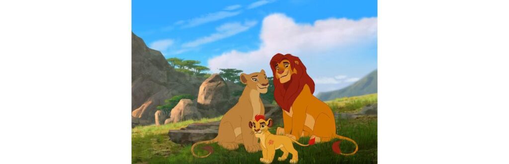 Kion é filho de Simba e Nala