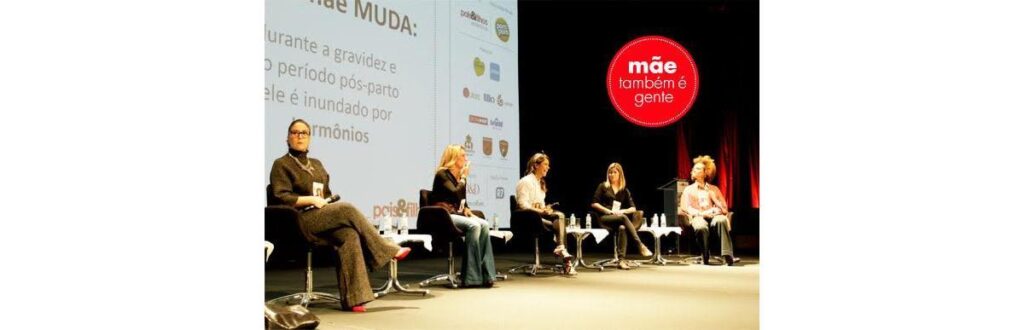 Maria Rita, Gabriela Manssur, Miá Mello, Ana Castelo Branco e Luciana Mello na mesa redonda
