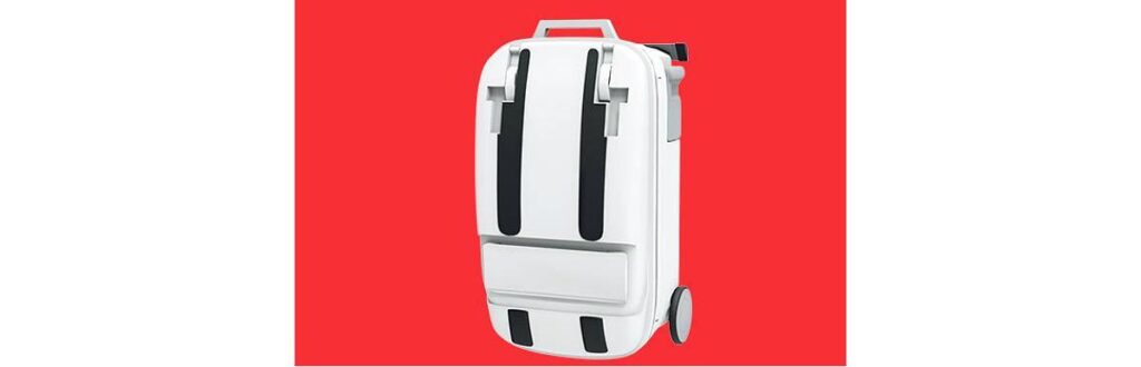 Além de guardar roupas, a mala “La Multi”, vira moisés, cadeirão, banheira, berço e trocador