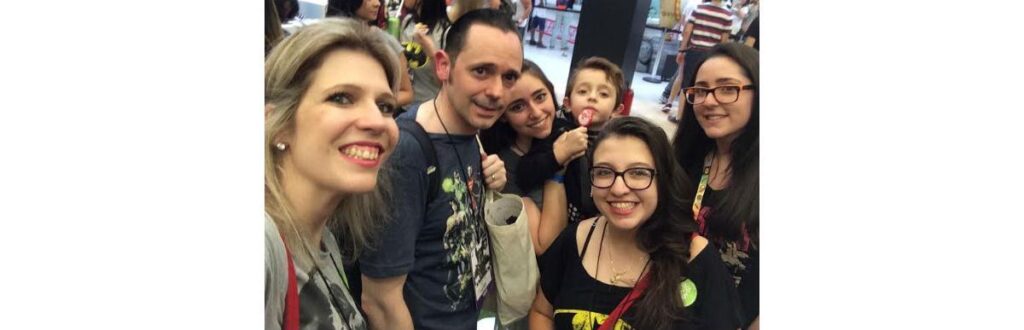 Thaís com sua grande família