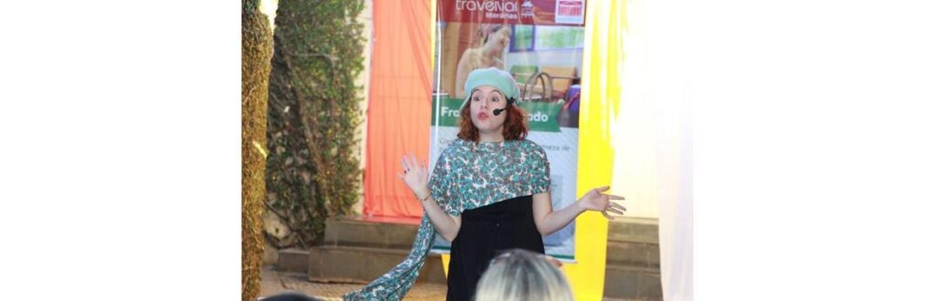 Esta é a Francine, que vai dramatizar o livro “Rainha das Cores”