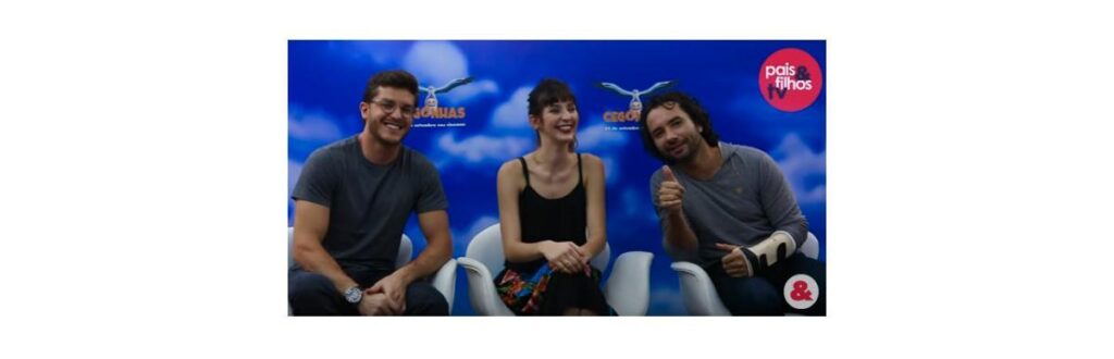 Da esquerda para a direita: Klebber Toledo, Tess Amorim e Marco Luque