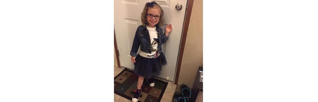 Esta é a menina antes da aula