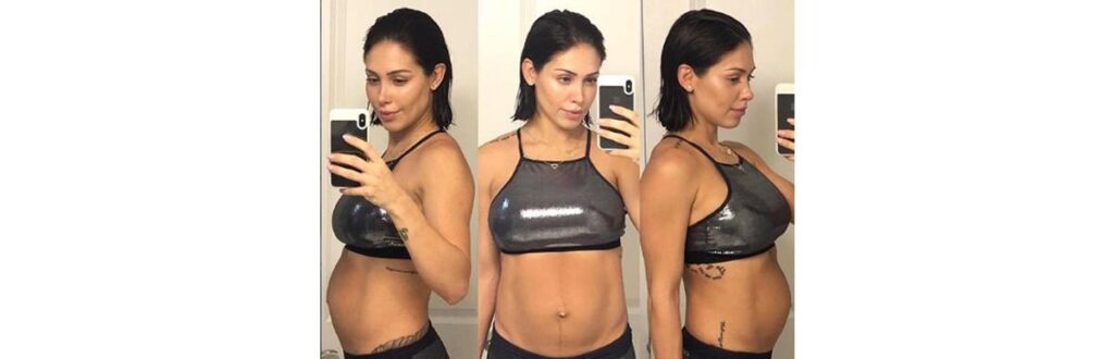 Bella mostra diariamente suas experiências com a maternidade em seu perfil do Instagram