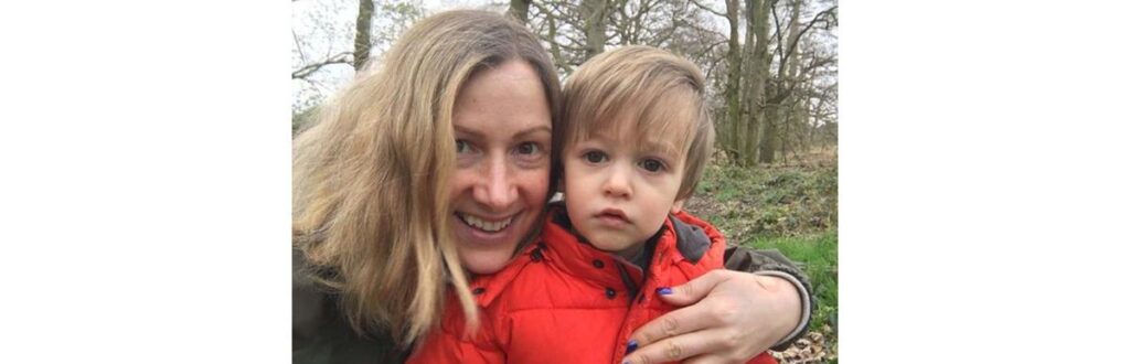 Rachael Bland e seu filho Freddie