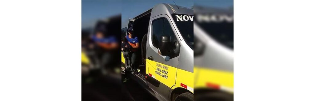 Motorista do DF deixa criança trancada em van escolar sob o Sol