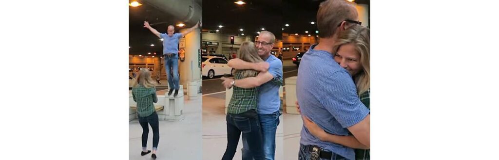 Pai e filha se encontram pela primeira vez depois de 31 anos e a reação deles é emocionante