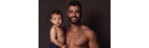 Gustavo Lima com filho Gabriel