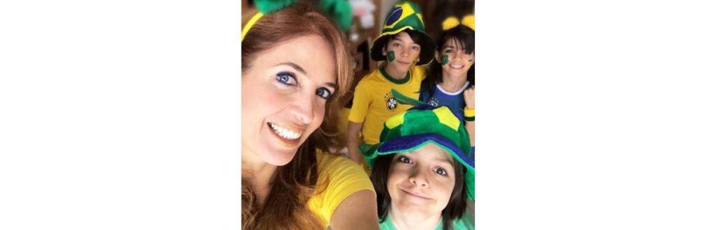 Poliana com Manuela, José e Guido