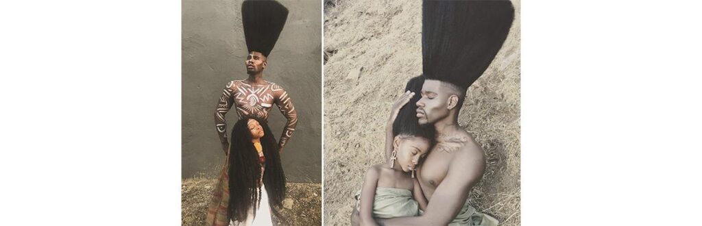 Benny Harlem e Jaxyn têm cabelos incríveis e esbanjam confiança