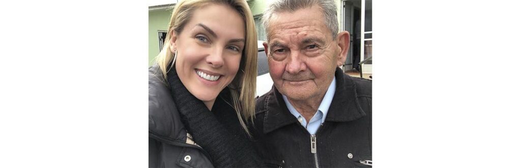 Ana Hickmann e seu avô Rocchus Saath