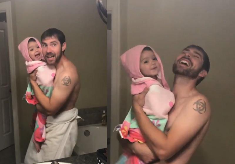 Pai e filha ao som de “Girl Like You”