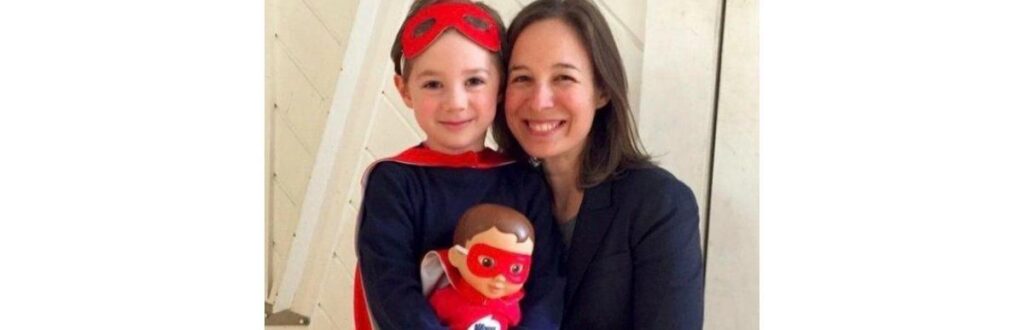 Laurel Wider e filho