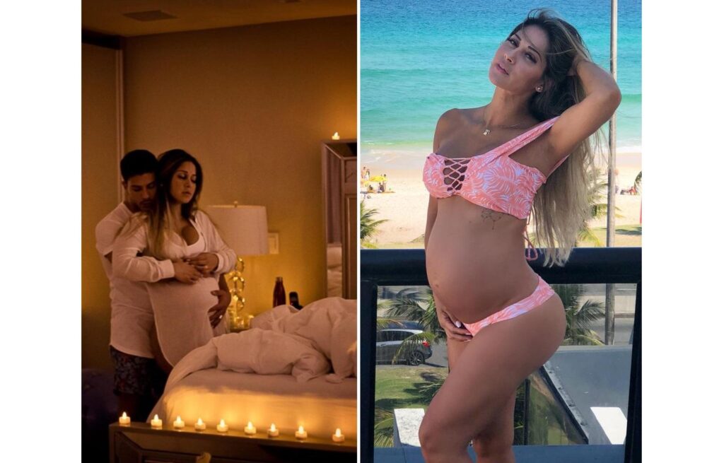 Mayra Cardi compartilha fotos momentos antes de dar à luz Sophia