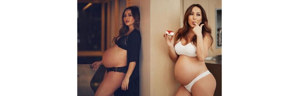 Sabrina foi conhecer o quarto onde dará à luz Zoe