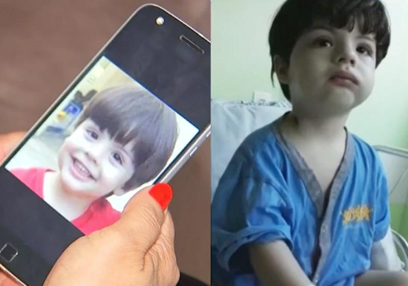 Fernando, de 2 anos, perdeu seu irmão gêmeo para a leucemia