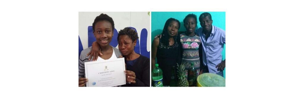 Dona Maria não se emocionou apenas com a conquista da filha, mas também por lembrar da perda do marido