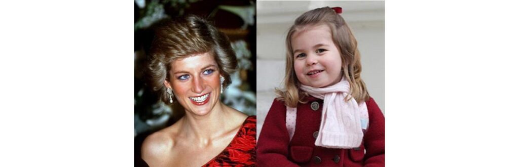 Charlotte é neta da princesa Diana, filha do príncipe William