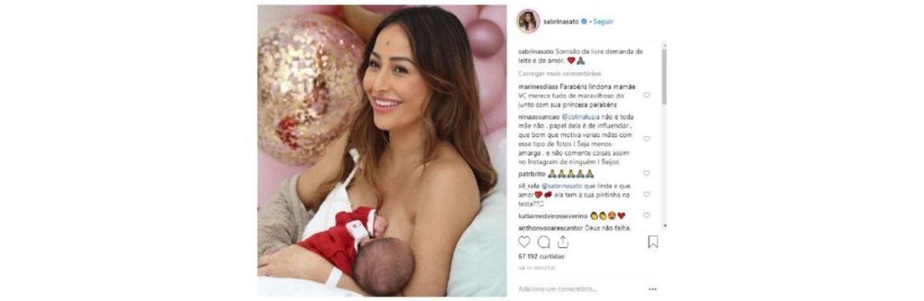 Sabrina Sato com a filha Zoe