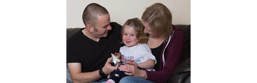 Izzy tinha apena um ano quando descobriram o câncer