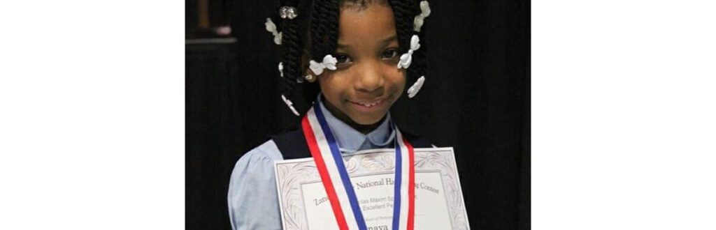 Anaya tem 9 anos e já ganhou dois concursos