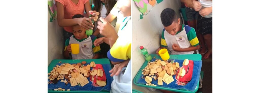 “Cada um deu um pouquinho. Fizeram uma cartinha. Foi uma coisa bem legal, sabe? Eu fiquei muito feliz, muito feliz mesmo”.