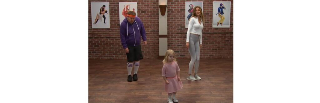 Gisele na aula com crianças