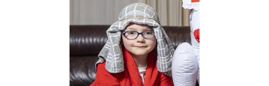 Alfie, de 5 anos, ia fazer o papel de um pastor