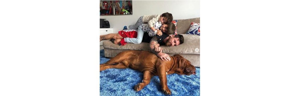 Messi com filhos