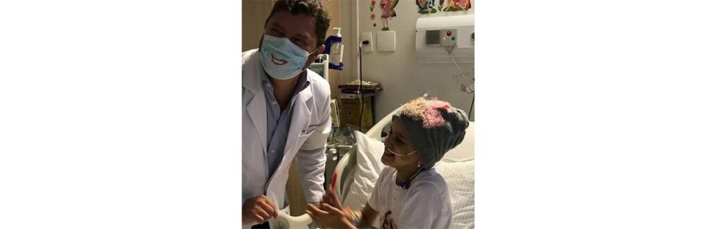 Bia durante seu tratamento contra leucemia