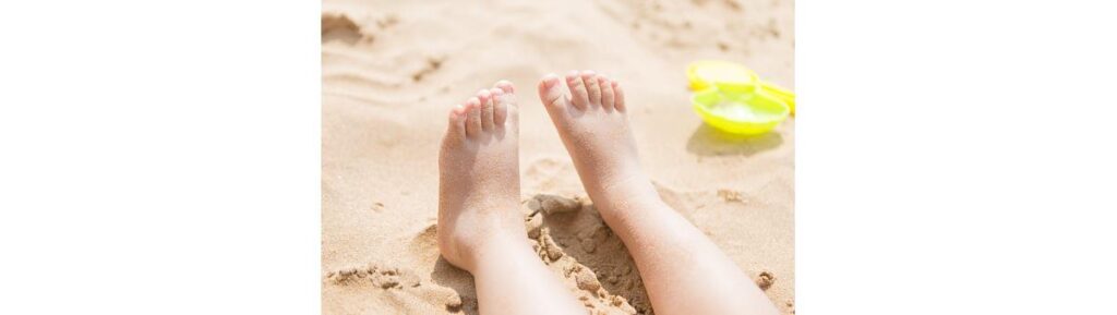 As fotos das crianças na praia estão lindas!