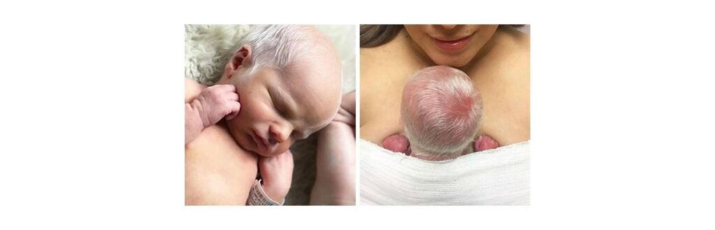 Mãe e seu filho recém-nascido