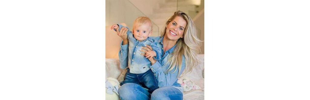 Karina é mãe de Enrico, de 1 ano