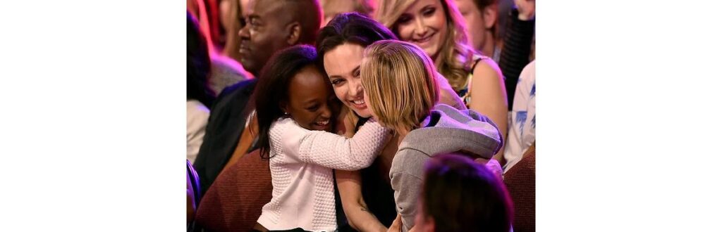 Angelina Jolie tem 6 filhos com o ator Brad Pitt