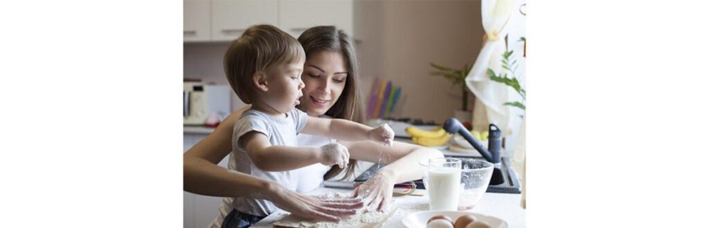 Carinho entre mãe e filho
