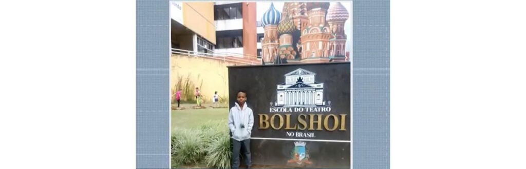 Desde pequeno o menino já tinha talento