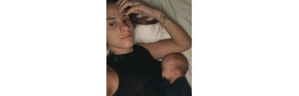 Shantal passa a noite acordada com o filho Pippo