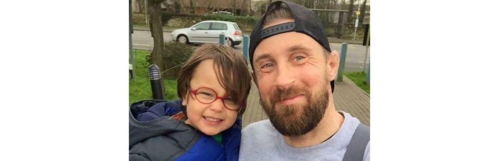 Richard e Hughie, que morreu aos 3 anos