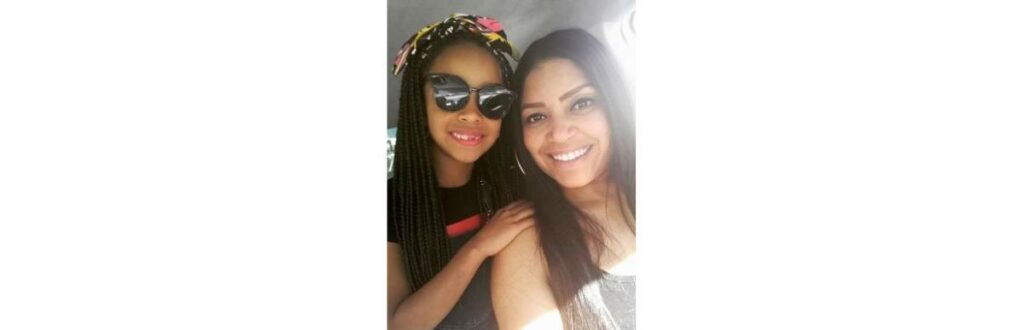 Alessandra é mãe de Thainá