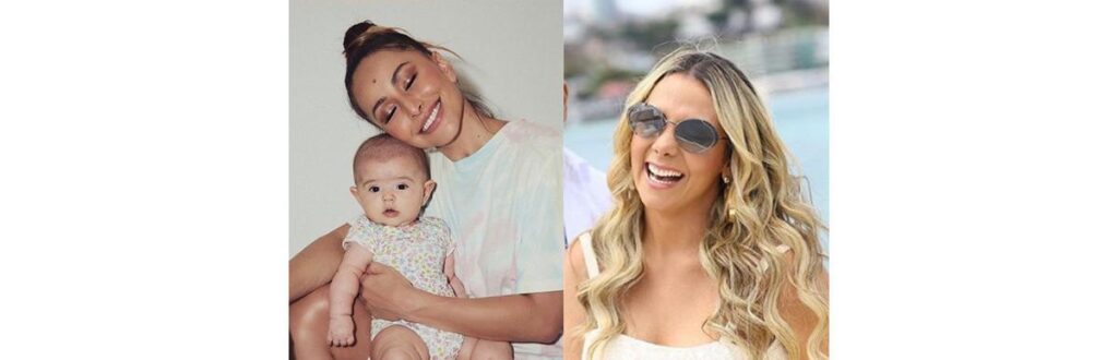 Carla Perez e Xanddy presentearam a Zoe com um vestido rosa e branco muito bonito