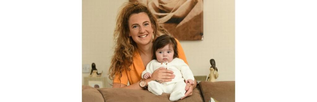 A bebê Vienna é muio cabeluda