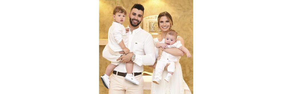 Andressa Suita é mãe de Samuel e Gabriel