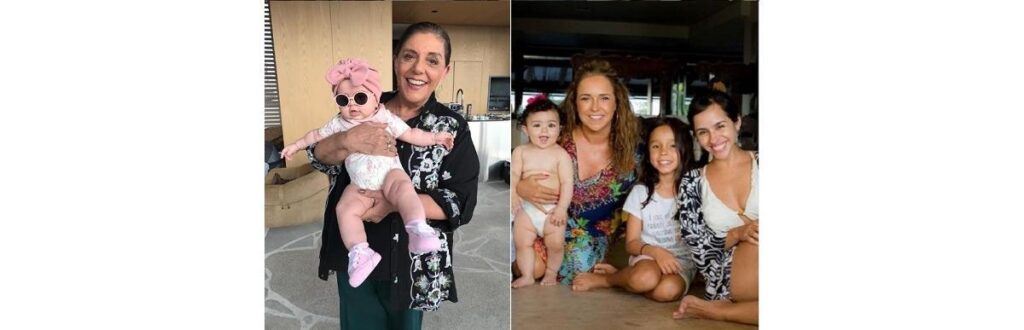 Roberto Justus e o neto Arthur