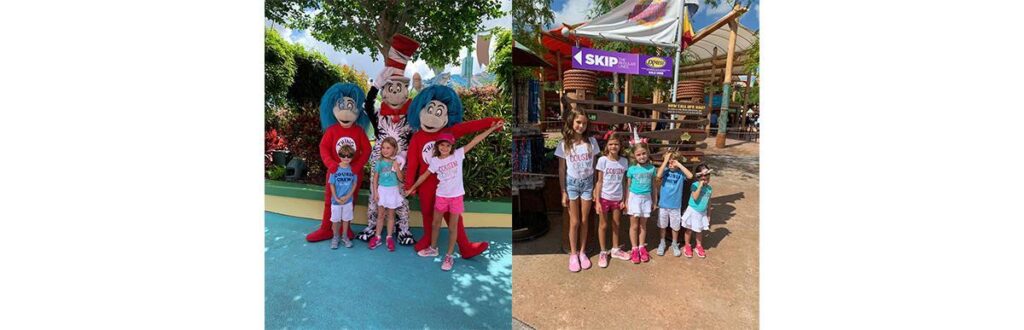 Tanise com a família na Disney, em Orlando