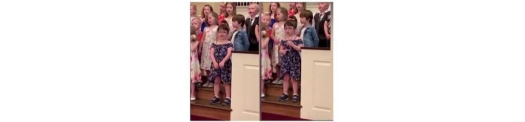 Lily fez todos rirem enquanto ela fazia uma verdadeira performance!