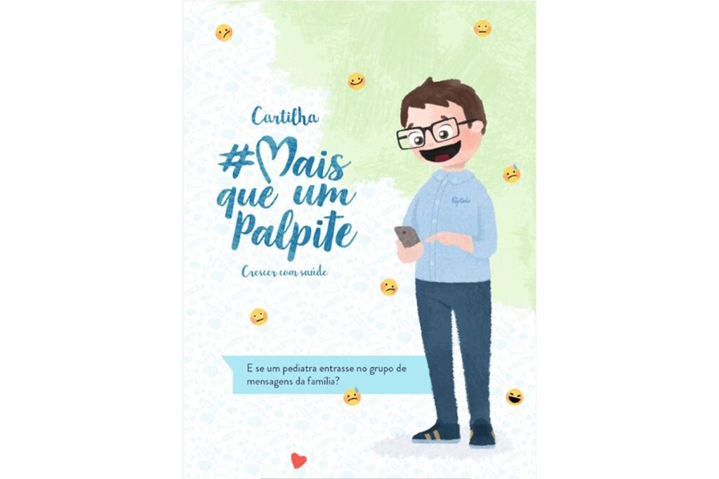 Recebemos, durante o evento, a cartilha, um bloco, caneta e pasta personalizados